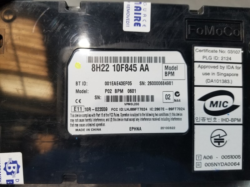 Recambio de modulo electronico para land rover range rover sport ls referencia OEM IAM 8H2210F845AA V 