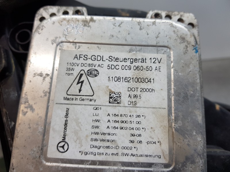 Recambio de faro derecho para mercedes clase gl (x166) 450 grand edition referencia OEM IAM A1648205259 A1648704126 5DC00906050 Recambio de faro derecho para mercedes clase gl (x166) 450 grand edition referencia OEM IAM A1648205259 A1648704126 5DC00906050
