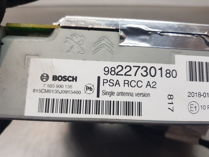 Recambio de sistema audio / radio cd para peugeot 308 sw allure referencia OEM IAM 9822730180  