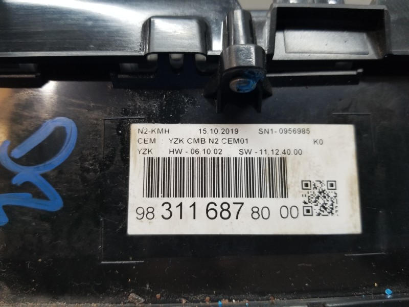 Recambio de cuadro instrumentos para peugeot expert combi bluehdi referencia OEM IAM 9831168780   Recambio de cuadro instrumentos para peugeot expert combi bluehdi referencia OEM IAM 9831168780