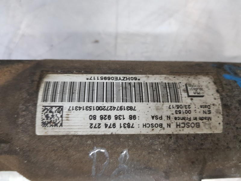 Recambio de cremallera direccion para peugeot expert furgón pro bluehdi referencia OEM IAM 9813692680   Recambio de cremallera direccion para peugeot expert furgón pro bluehdi referencia OEM IAM 9813692680