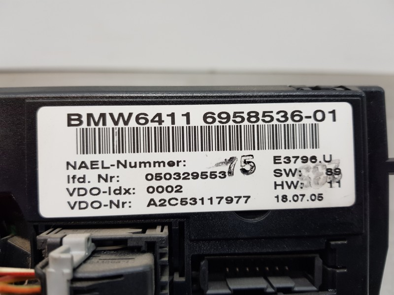 Recambio de mando climatizador para bmw serie 1 berlina (e81/e87) 116i referencia OEM IAM 64116958536  