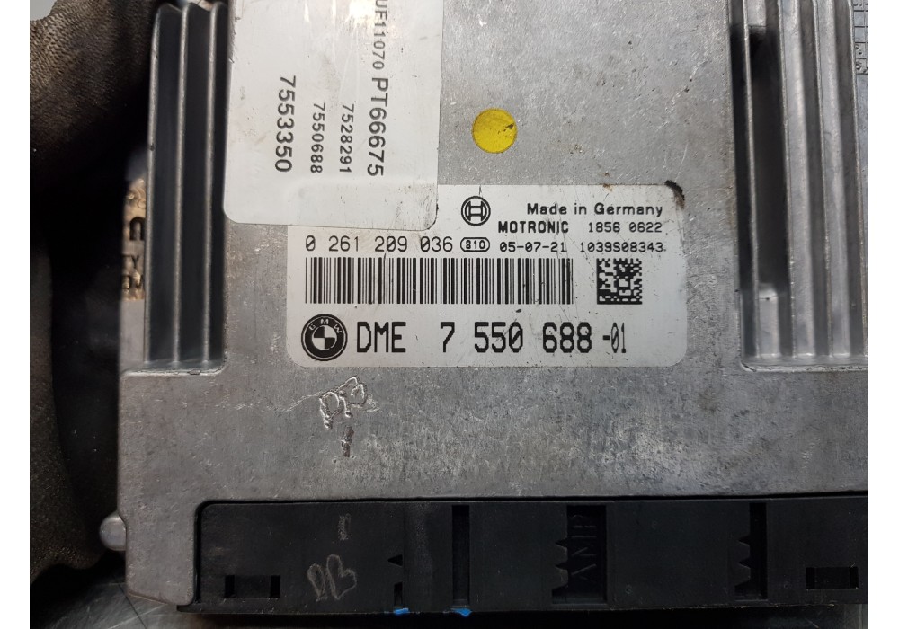 Recambio de centralita motor uce para bmw serie 1 berlina (e81/e87) 116i referencia OEM IAM 7550688 0261209036 