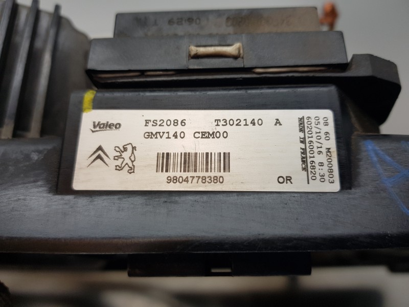 Recambio de electroventilador para peugeot 508 sw gt line referencia OEM IAM 9804778380  