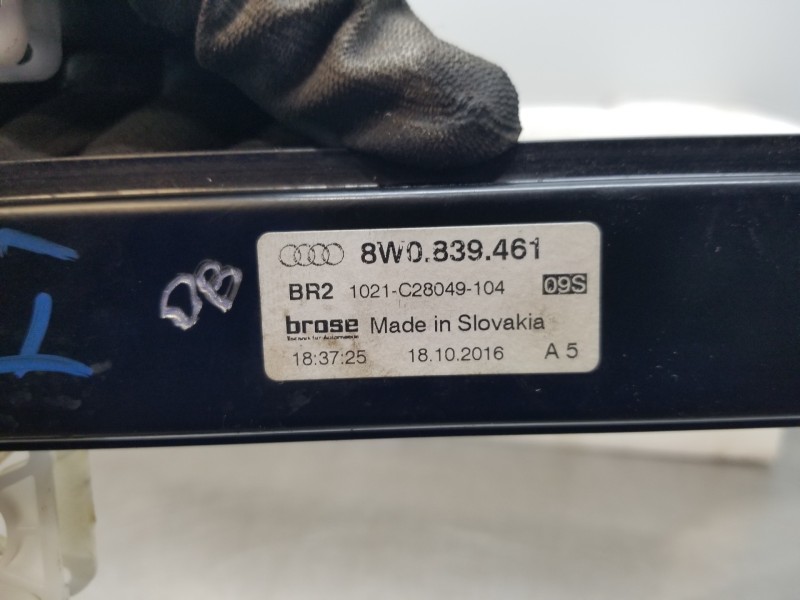 Recambio de elevalunas trasero izquierdo para audi a4 (b9) quattro referencia OEM IAM 8W0839461 8W0959811 