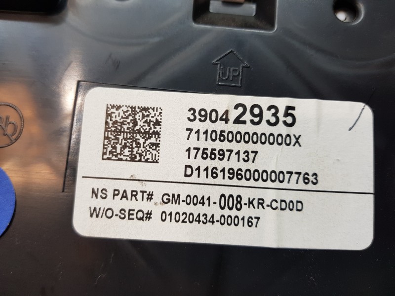Recambio de cuadro instrumentos para opel astra k sports tourer dynamic start/stop referencia OEM IAM 39042935   Recambio de cuadro instrumentos para opel astra k sports tourer dynamic start/stop referencia OEM IAM 39042935