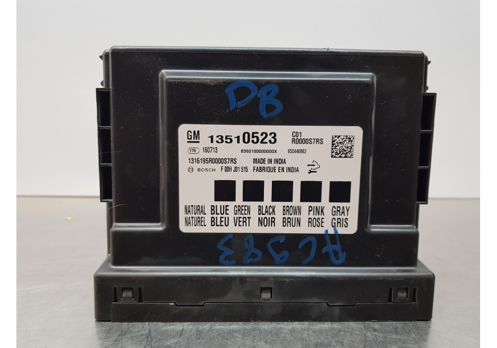 Recambio de modulo confort para opel astra k sports tourer dynamic start/stop referencia OEM IAM 13510523  