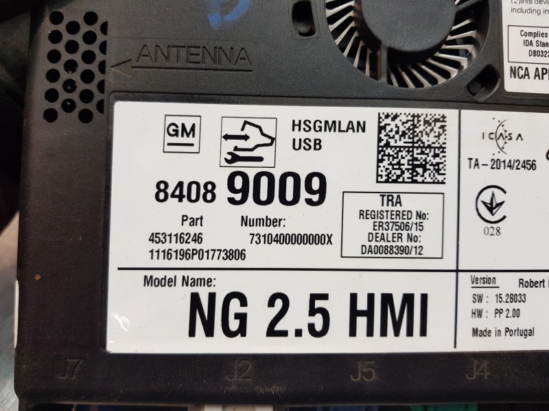 Recambio de modulo electronico para opel astra k sports tourer dynamic start/stop referencia OEM IAM 84089009   Recambio de modulo electronico para opel astra k sports tourer dynamic start/stop referencia OEM IAM 84089009
