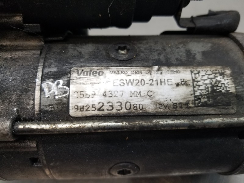Recambio de motor arranque para peugeot 308 sw allure referencia OEM IAM 9825233080  