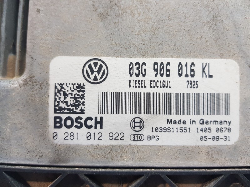 Recambio de centralita motor uce para seat altea (5p1) style referencia OEM IAM 03G906016KL 0281012922 