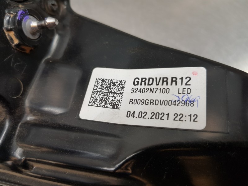 Recambio de piloto trasero derecho para hyundai tucson hybrid referencia OEM IAM 92402N7100  