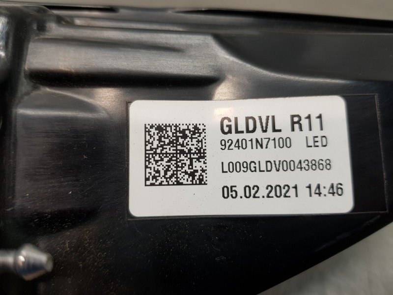 Recambio de piloto trasero izquierdo para hyundai tucson hybrid referencia OEM IAM 92401N7100  
