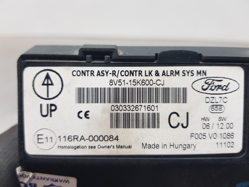 Recambio de modulo confort para ford fiesta (cb1) active referencia OEM IAM 8V5115K600CJ F005V01086  Recambio de modulo confort para ford fiesta (cb1) active referencia OEM IAM 8V5115K600CJ F005V01086