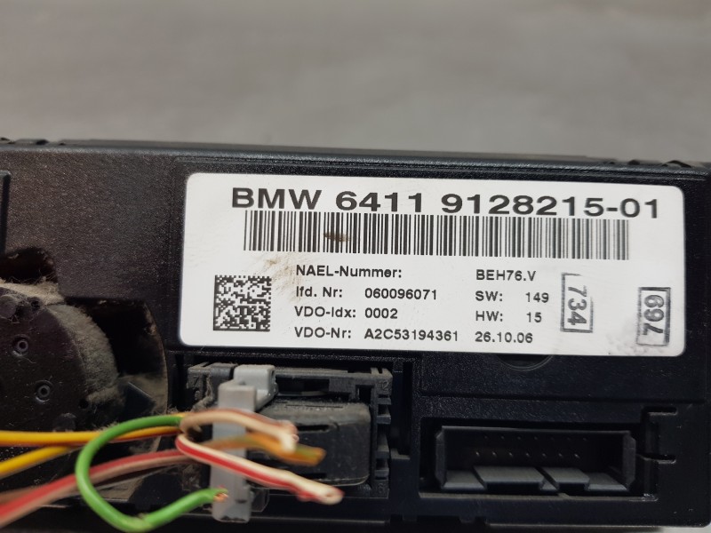 Recambio de mando calefaccion / aire acondicionado para bmw serie 1 berlina (e81/e87) 116i referencia OEM IAM 64119199259 641191 Recambio de mando calefaccion / aire acondicionado para bmw serie 1 berlina (e81/e87) 116i referencia OEM IAM 64119199259 641191