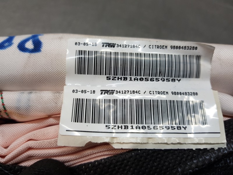 Recambio de airbag cortina delantero izquierdo para citroen c4 picasso puretech referencia OEM IAM 9800483280  