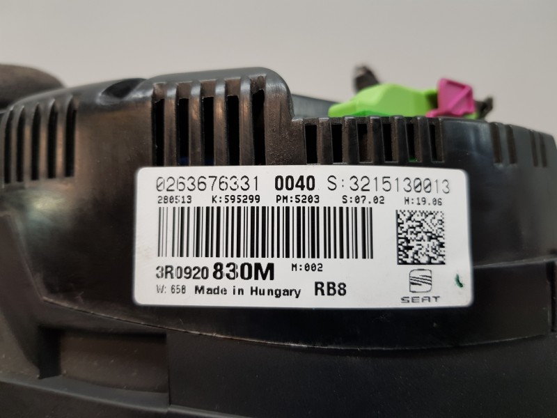 Recambio de cuadro instrumentos para seat exeo berlina (3r2) reference referencia OEM IAM 3R0920830MX 0263676331 3R0920830M Recambio de cuadro instrumentos para seat exeo berlina (3r2) reference referencia OEM IAM 3R0920830MX 0263676331 3R0920830M