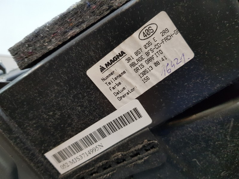 Recambio de guantera para seat exeo berlina (3r2) reference referencia OEM IAM 3R1857035E2R9 3R1857035E 