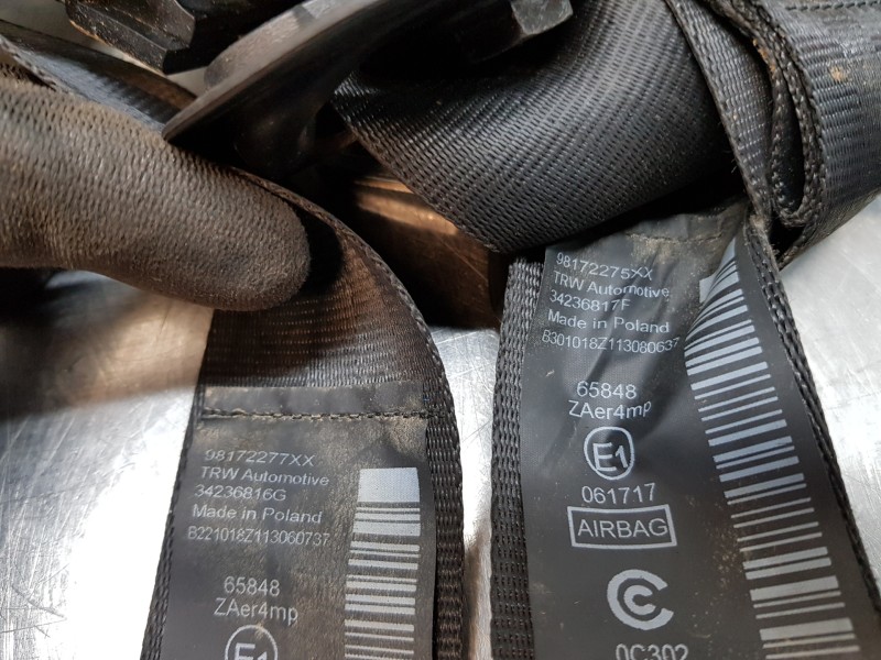 Recambio de kit airbag para peugeot rifter acces referencia OEM IAM 98185172ZD 9818750980 9823741480