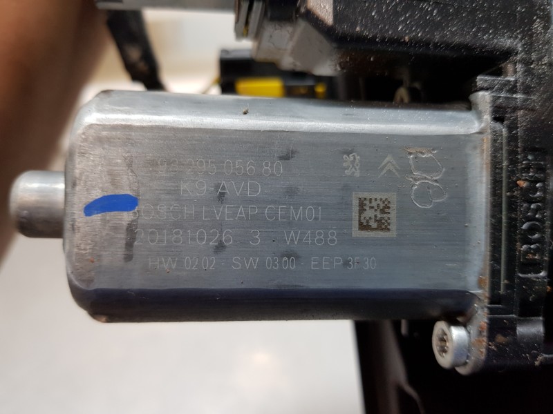 Recambio de elevalunas delantero derecho para peugeot rifter acces referencia OEM IAM 9830335980 9829505680 