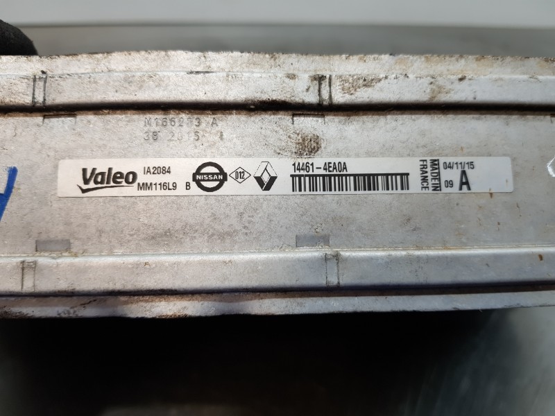 Recambio de intercooler para renault kadjar life referencia OEM IAM 144614EA0A  