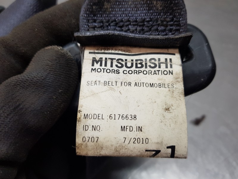 Recambio de cinturon seguridad trasero derecho para mitsubishi asx (ga0w) cleartec referencia OEM IAM 7000B446XA  