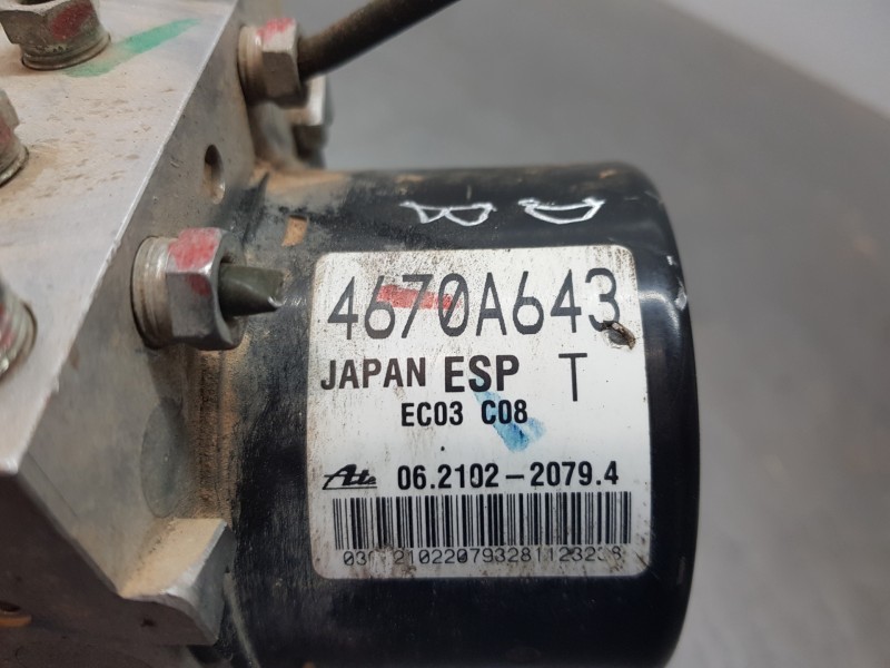 Recambio de abs para mitsubishi asx (ga0w) challenge referencia OEM IAM 4670A643 06210220794 06210962983