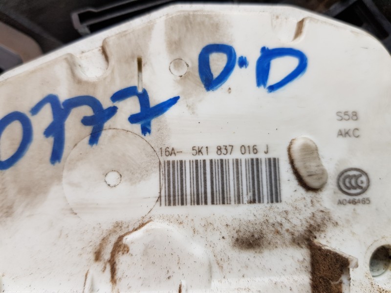 Recambio de cerradura puerta delantera derecha para seat leon st (5f8) style referencia OEM IAM 5K1837016J   Recambio de cerradura puerta delantera derecha para seat leon st (5f8) style referencia OEM IAM 5K1837016J