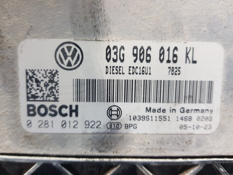 Recambio de centralita motor uce para seat altea (5p1) style referencia OEM IAM 03G906016KL 0281012922 