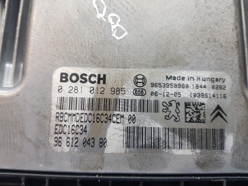 Recambio de centralita motor uce para peugeot 307 berlina (s2) design referencia OEM IAM 9661204380 0281012985 9653958980