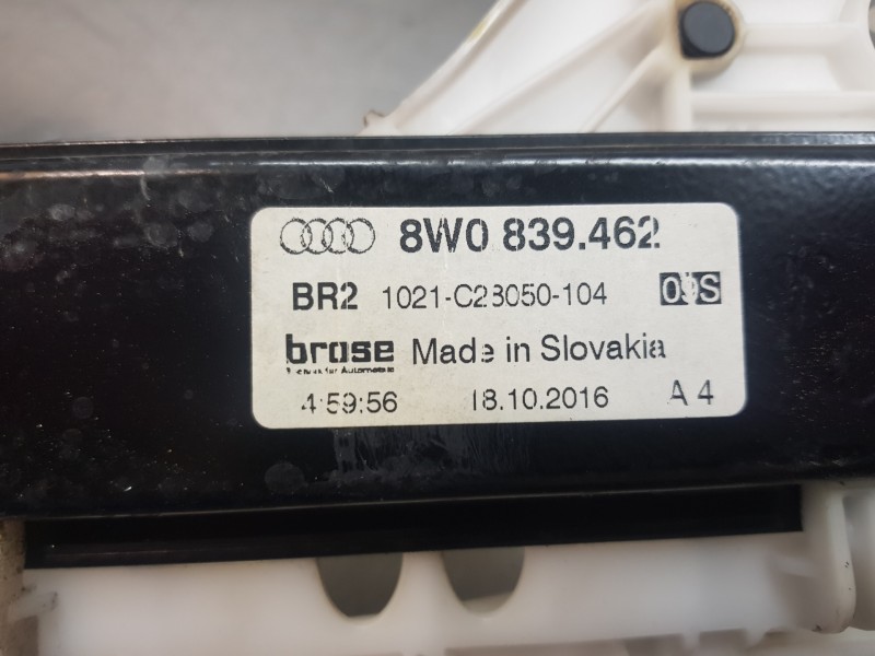 Recambio de elevalunas trasero derecho para audi a4 (b9) quattro referencia OEM IAM 8W0839462  