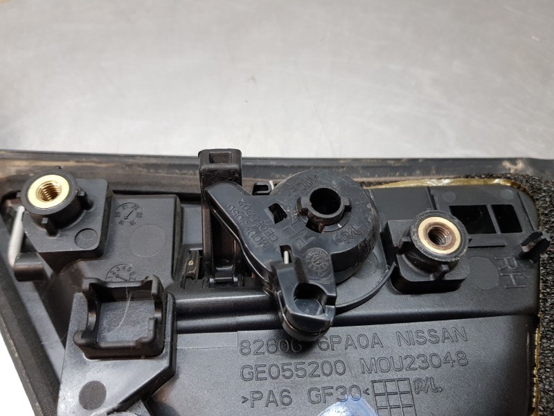 Recambio de maneta exterior trasera derecha para nissan juke (f16) tekna referencia OEM IAM 826066PA0A  