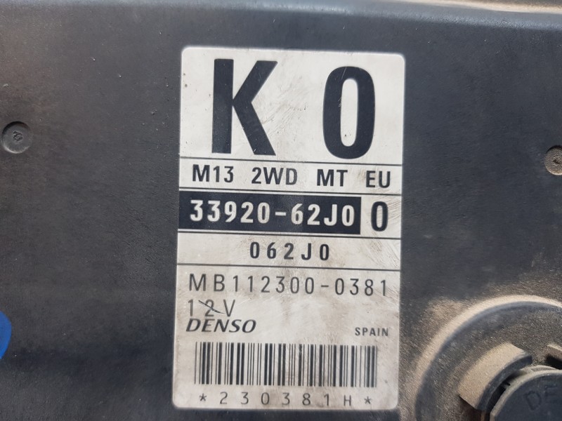 Recambio de centralita motor uce para suzuki swift berlina (mz) gls referencia OEM IAM 3392062J00 MB1123000381 