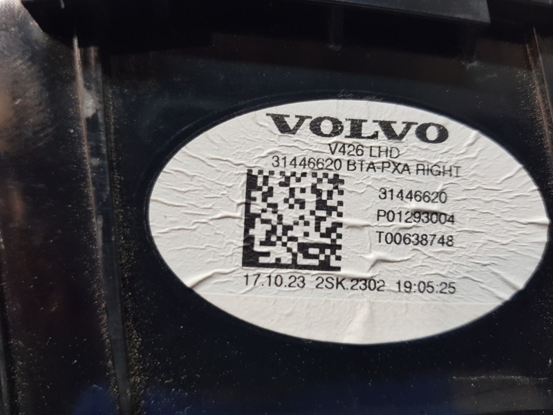 Recambio de piloto trasero derecho interior para volvo xc60 hybrid referencia OEM IAM 31446620  