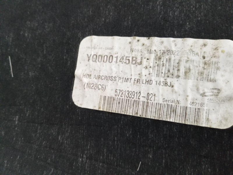 Recambio de techo interior para citroen c3 aircross bluehdi referencia OEM IAM YQ000145BJ  