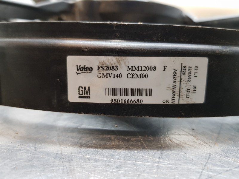 Recambio de electroventilador para citroen c3 aircross bluehdi referencia OEM IAM 9801666680  