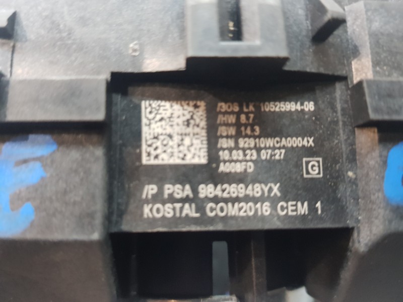 Recambio de mando multifuncion para opel mokka gs line referencia OEM IAM 98426948YX  