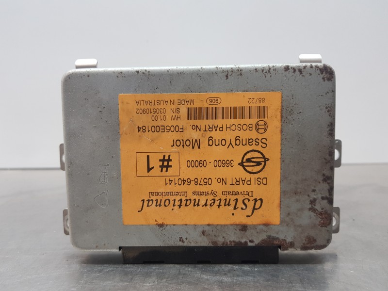 Recambio de centralita cambio automatico para ssangyong actyon limited referencia OEM IAM 3660009000  