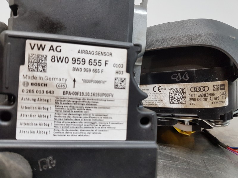 Recambio de kit airbag para audi a4 (b9) quattro referencia OEM IAM 8W1857001K 8W0857705 8W0880201AL