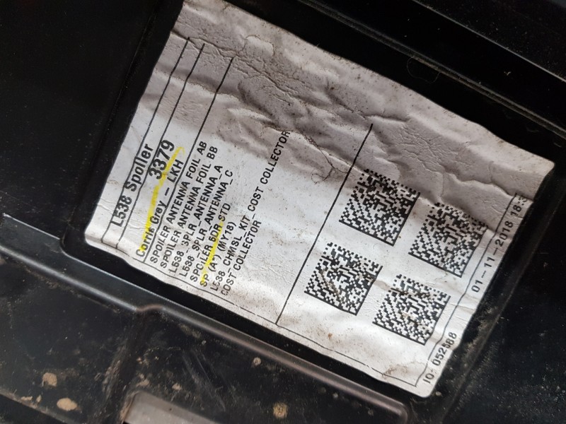 Recambio de aleron trasero para land rover evoque dynamic referencia OEM IAM LR118456 GJ32442K03ABD8LML 