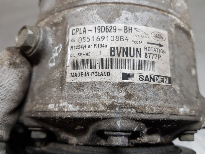 Recambio de compresor aire acondicionado para land rover evoque dynamic referencia OEM IAM LR112585 CPLA19D629BH 