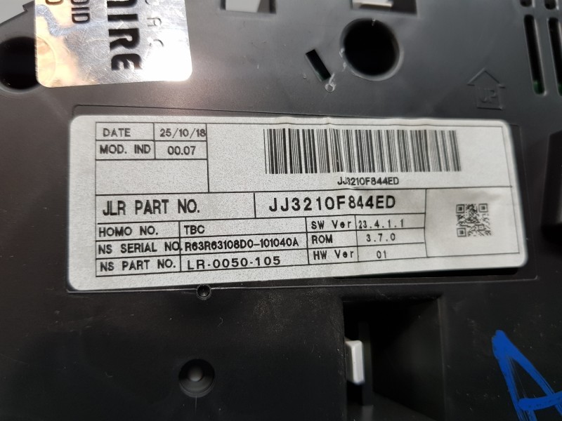 Recambio de cuadro instrumentos para land rover evoque dynamic referencia OEM IAM JJ3210F844ED  