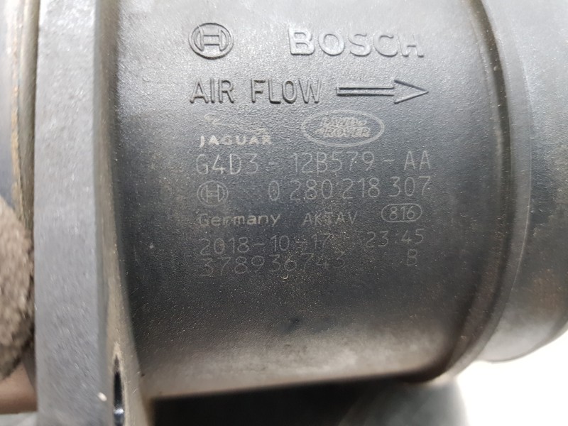 Recambio de caudalimetro para land rover evoque dynamic referencia OEM IAM LR071914 0280218307 G4D312B579AA