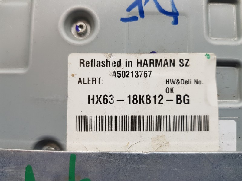 Recambio de sistema audio / radio cd para land rover evoque dynamic referencia OEM IAM LR116705 HX6318K812BG 