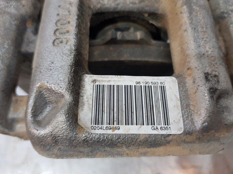 Recambio de pinza freno trasera izquierda para peugeot partner standard 600kg referencia OEM IAM 1608998880 9819059380 