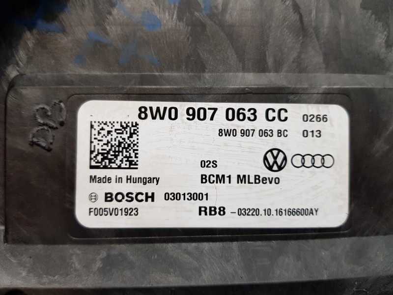 Recambio de modulo electronico para audi a4 (b9) quattro referencia OEM IAM 8W0907063CC F005V01923 