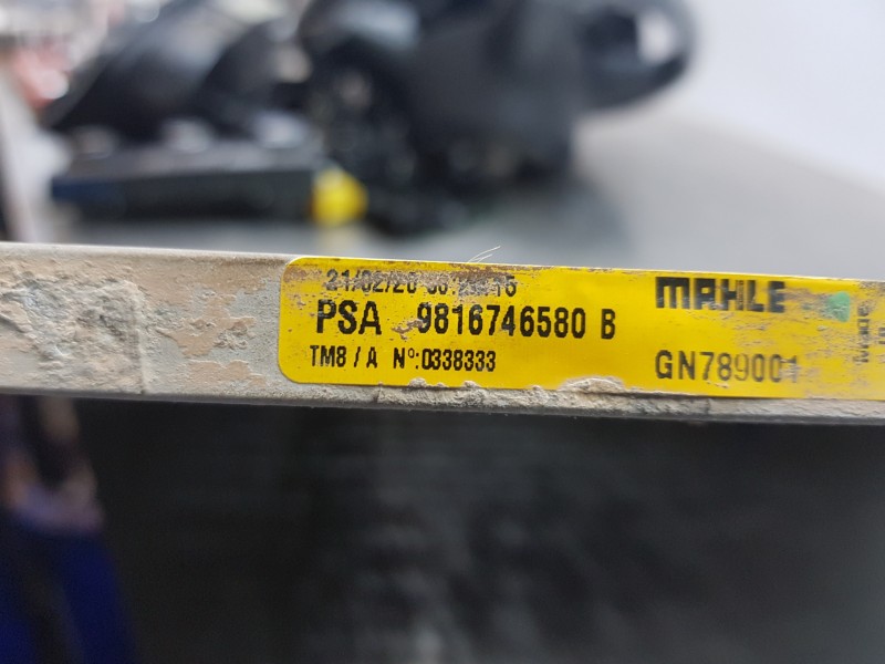 Recambio de condensador / radiador aire acondicionado para peugeot rifter active pack referencia OEM IAM 9816746580B  