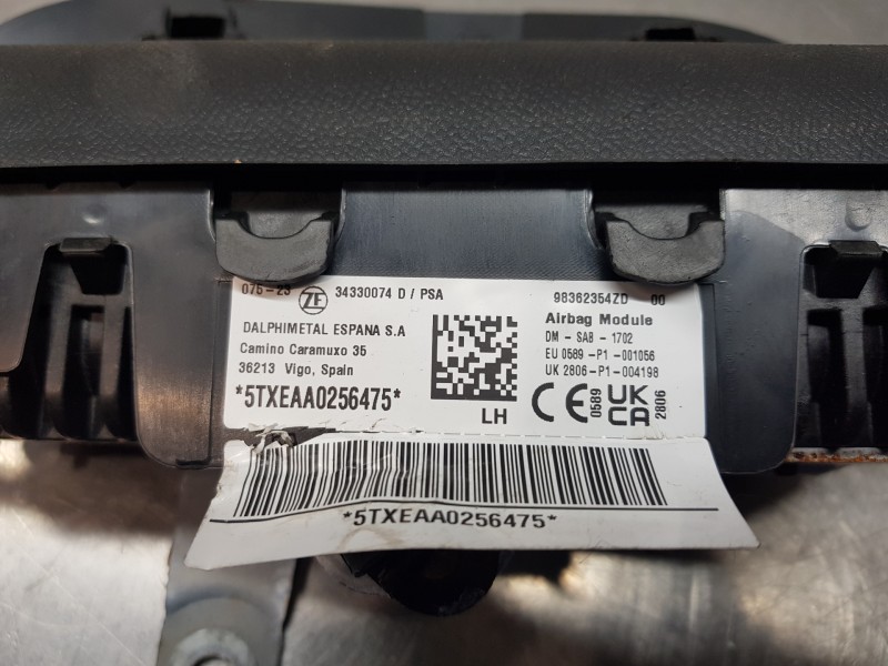 Recambio de airbag lateral trasero izquierdo para opel mokka gs line referencia OEM IAM 98362354ZD  