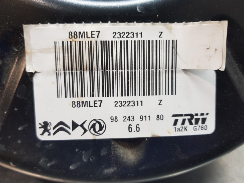 Recambio de servofreno para opel mokka gs line referencia OEM IAM 9824391180  