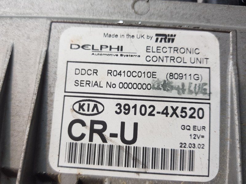 Recambio de centralita motor uce para kia carnival ii ex referencia OEM IAM 391024X520 R0410C010E 