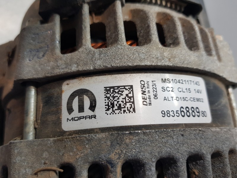 Recambio de alternador para opel mokka gs line referencia OEM IAM 9835688980 MS1042117143 